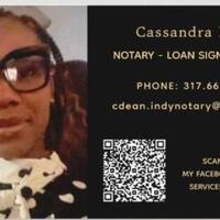 Notary Public in INDIANAPOLIS, Indiana 46229, Casandra Dean