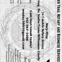 Notary Public in Austin, Texas 78730, Mary Oday