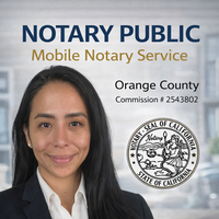 Notary Public in Brea, California 92821, Juvy Laxamana