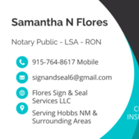 Notary Public in Hobbs , New Mexico 88240, Samantha Flores