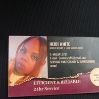 Notary Public in Knightdale , North Carolina 27545, Heidi White
