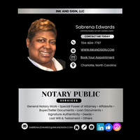 Notary Public in Charlotte, North Carolina 28269, Sabrena Edwards