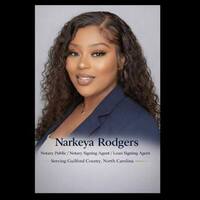 Notary Public in Greensboro, North Carolina 27407, Narkeya Rodgers