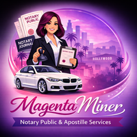 Notary Public in Los Angeles, California 90019, Magenta Miner