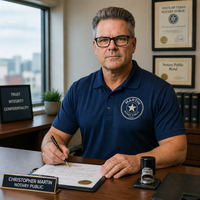 Notary Public in HOUSTON, Texas 77056, Christopher Martin