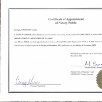 Notary Public in Lawrenceville, Georgia 30045, Corey Hines