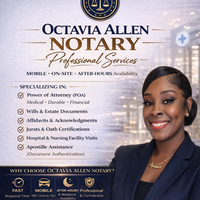 Notary Public in Miami , Florida 33142, Octavia Allen