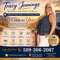 Notary Public in YUMA, Arizona 85367, Tracy Jennings