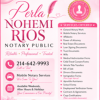 Notary Public in GARLAND, Texas 75040, PERLA RIOS