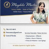 Notary Public in ocala, Florida 34473, maydelis Martinez