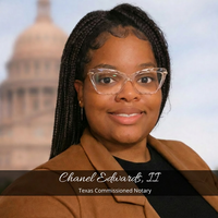 Notary Public in Royse City, Texas 75189, Chanel Edwards II