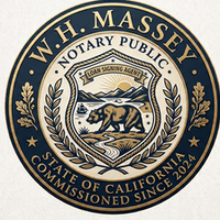 Notary Public in Aguanga, California 92536, William Massey