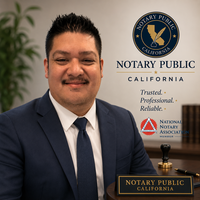 Notary Public in Perris, California 92571, Luis Vazquez Andrade