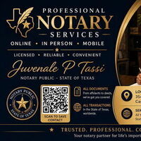 Notary Public in Canton, Texas 75104, JUVENALE  Pokem Tassi