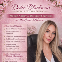 Notary Public in Crown Point, Indiana 46307, Dedre Blackman